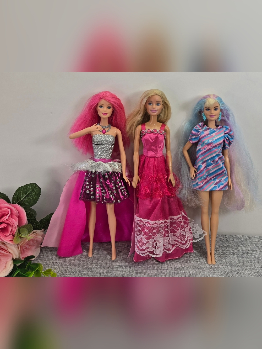 Barbie Doll Lot‎ Of 3 Mattel 2000s Rock Doll, Totally Hair Doll